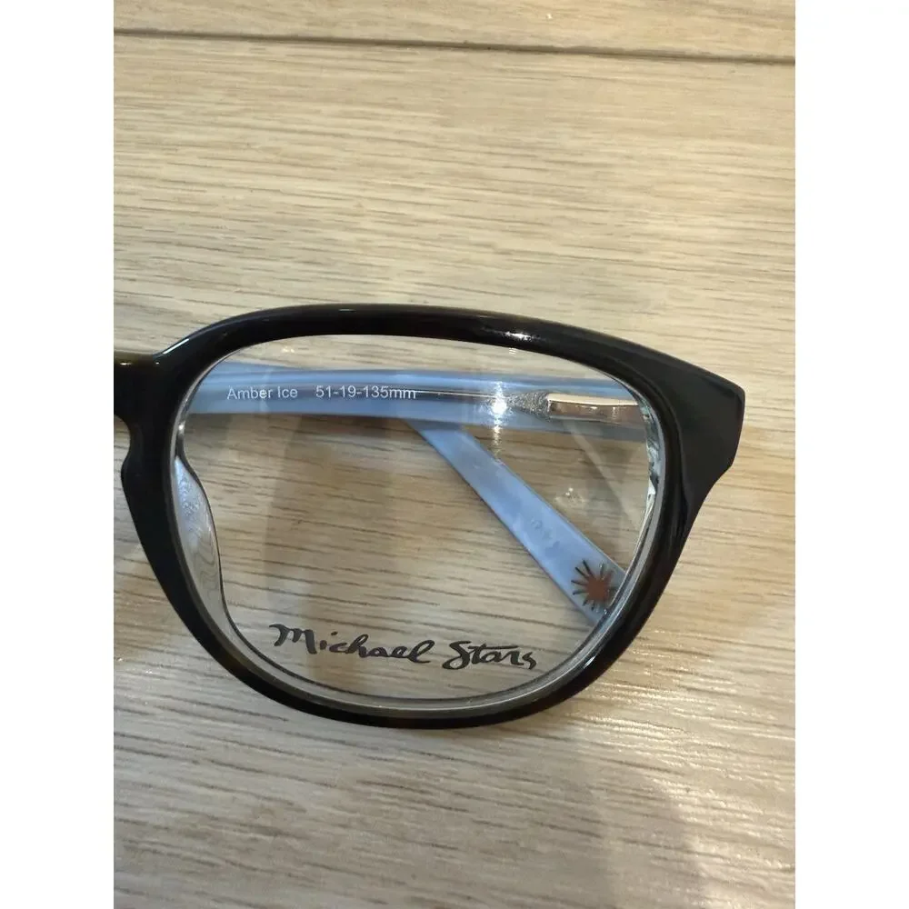 Michael Stars Eyeglasses Boho Chic Amber Ice Women 51-19-135